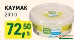 TARIM KREDİ KAYMAK 200 G fiyat ve kampanya bilgisi
